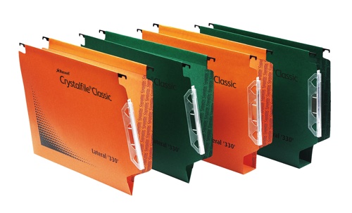 CrystalFile Lateral Files 330mm 50mm Green [Pack of 25] alternative image 1