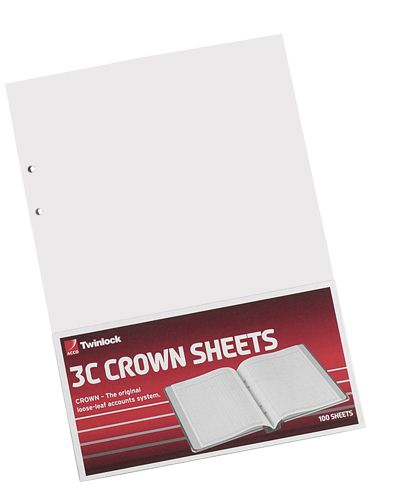 Twinlock Crown 3C Refill Plain [Pack of 100] alternative image 1