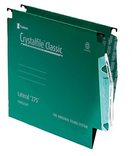 Twinlock Lateral Files Green [Pack of 50] alternative image 1